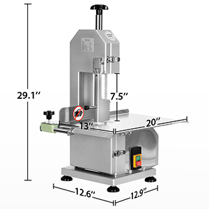 bone cutter machine size