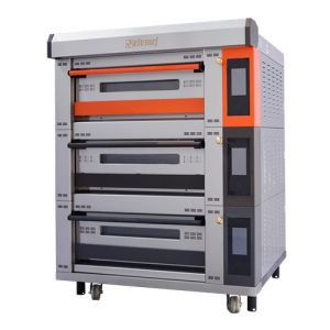 China 6 Trays 9 Trays Electric Bread Oven Commercial Bakery Oven With 3 Decks on sale