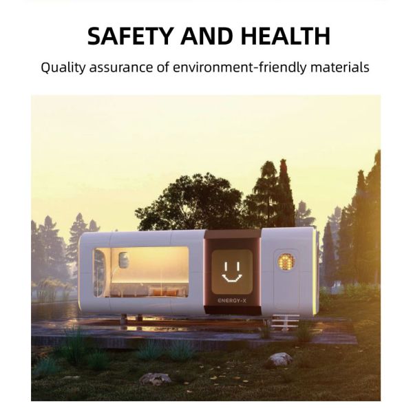 Steel structure apple cabin house luxury mobile  space capsule home low price high quality cabin home for sale