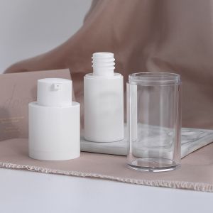 Refillable Airless Pump Bottles Cosmetic With Twist Lotion Pump