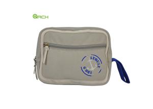 China Multiple Interior Pockets Reusable Canvas Tote Bag Cross Stitching wholesale