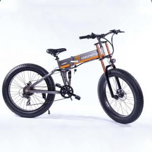 China 26 Inch Fat Tire Electric Bike , Mountain Electric Snow Bike Brushless Motor on sale