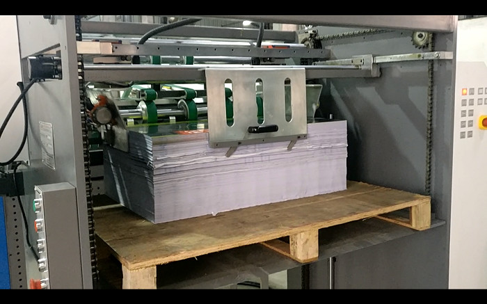 Large Notebook Flexo Ruling Equipment Max. Reel Diameter 1200mm
