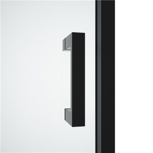 black Stainless Sliding 6mm Tempered Glass Shower Door1200X1950mm