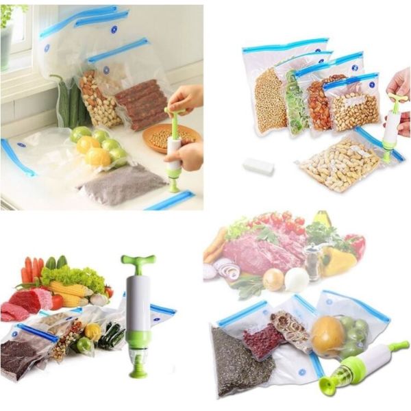 Vacuum Food Storage Bags, 2 Pack 8" x 16' Vacuum Sealer Bags Rolls, vacuum pack shrink bags vacuum bags for wholesales