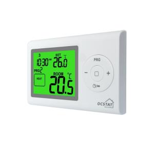 China White Color Digital Room Thermostats with Digital Display Style wholesale