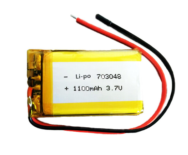 703048 Lithium Ion Battery Emergency Light 1100mAh 3.7 V 33g