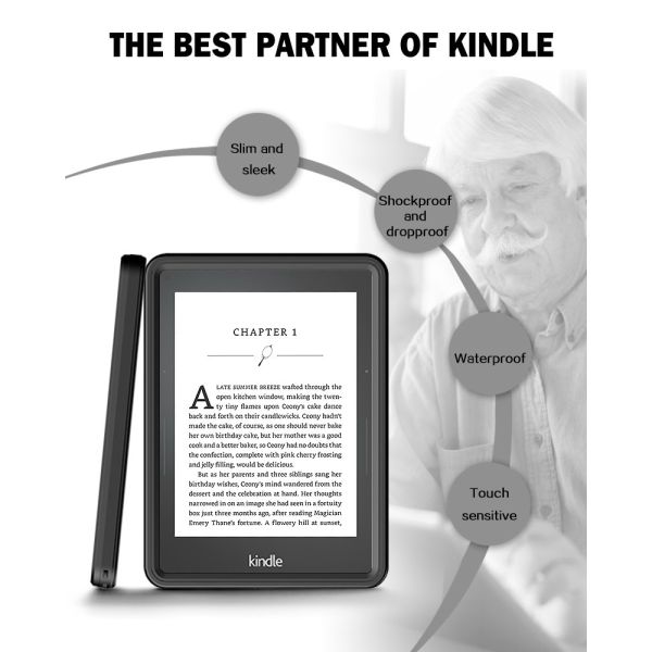 Kindle Paperwhite Tablet Protective Case Colored Water Resistant E Reader