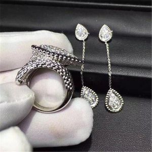 Jewelry factory in Shenzhen, China Bn Diamond Earrings 18k white gold yellow