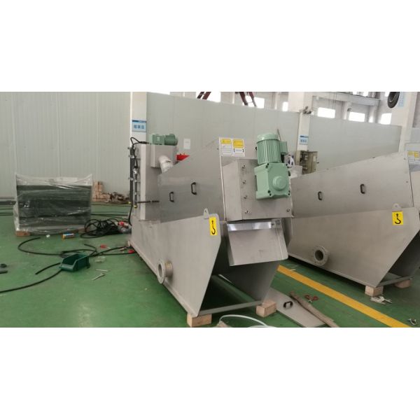 WWTP Sludge Dewatering Machine , Volute Dewatering Press Municipal Wastewater Treatment