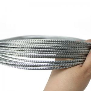China Carbon Steel Grade 4x31 8.3mm Hot Dip Galvanized Steel Wire Rope for Suspended Platform wholesale