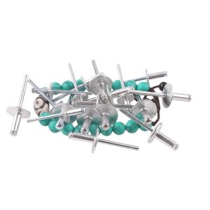 China 2.4-6.4mm DIN Standard Aluminum Round Head Pop Core-Pulling Blind Rivets with Anodizing Coating from DingQi wholesale