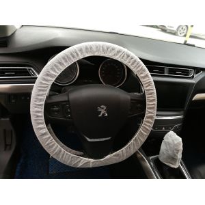China Clear Plastic / Non Woven Disposable Steering Wheel Covers 110cmx13cm wholesale