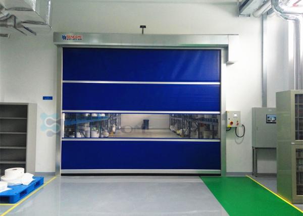 Quality External High Speed Industrial Shutter Door Colorful PVC Curtain For Workshop for sale