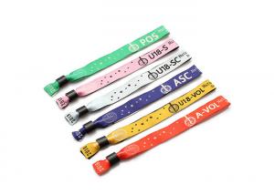 China Custom Heat Transfer Hand Wrist Bracelet Straps / Polyester Wristband Lanyards wholesale