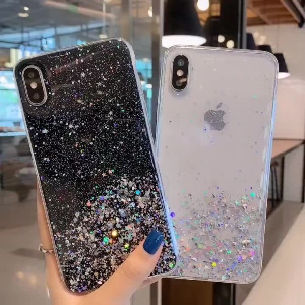 Ultra Slim Shockproof Phone Cases Glitter Power Flexible For Iphone 12