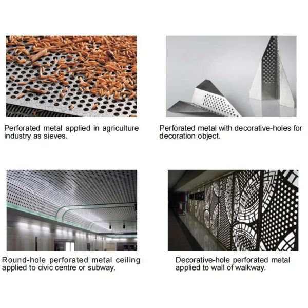 Heavy Duty 2 Mesh Perforated Mesh Sheet For Crusher Screen Machine