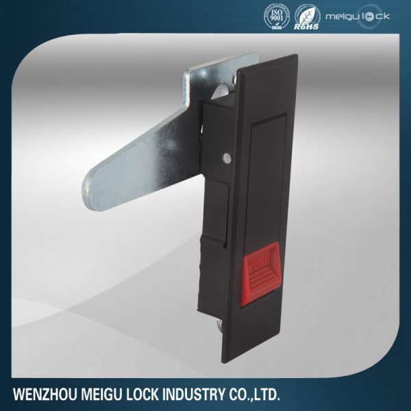 Plastic Electrical Cabinet Door Lock Industrial White Push Button Panel Lock