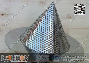 2 Conical Perforated Metal Mesh Filters