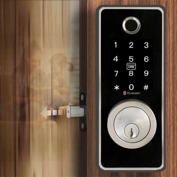 Quality Kingforce Touchpad Voice Guide Fingerprint Smart Electronic Lock_copy for sale