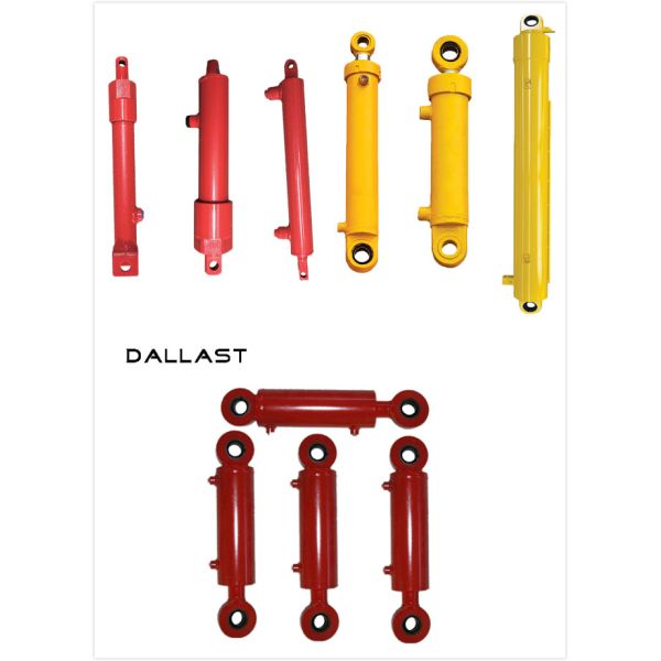 Earring Double Acting Chromed Hydraulic Oil RAM -40℃ to 80℃ Available Temperature