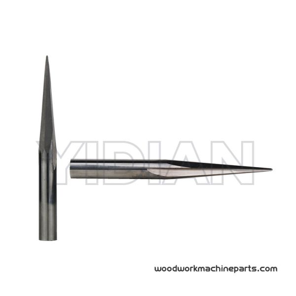 Double Edged Straight Groove Pointed Knife CNC Cutting Tool