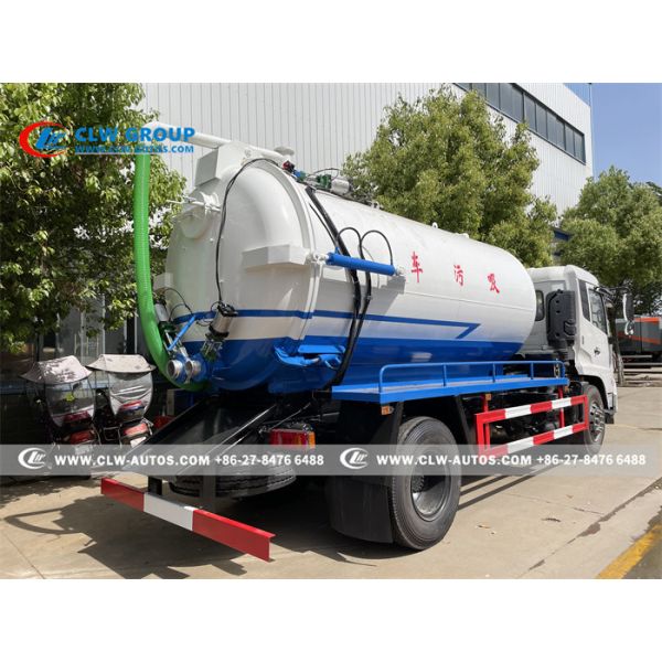 Dongfeng Kinrun 4x2 12000L Vacuum Sewage Suction Truck