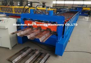 China Galvanized Metal Deck Roll Forming Machine Mexico Style 1219mm Material Width wholesale