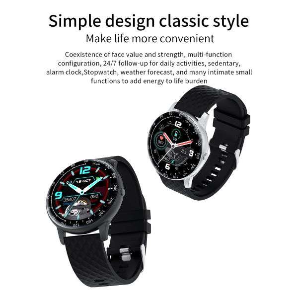 H30 Sport Heart Rate Waterproof Smartwatch Men Fitness Tracker DIY IP68 For Women