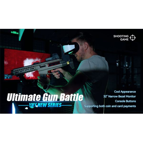 32 Inch Screen VR Battle Simulator VR Gun Battle Shooting Games