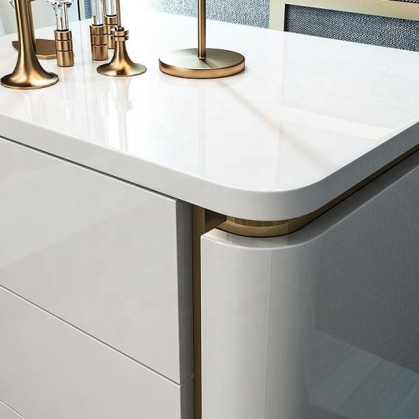 Solid Wood Light Luxury Hotel Bedside Table