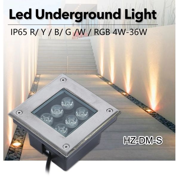 Ip68 24V Underwater LED Lights Stainless Steel Tempered Glass Material