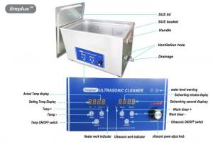China Heated Digital Ultrasonic Jewelry Cleaner 15L For Jewelry Cleaning wholesale