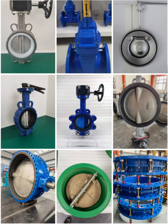 Dn150 Dn50 Dn250 Dn200 10 Inch Soft Seat Pneumatic Actuated Ductile Cast Iron Air Motorized wafer Butterfly Valves
