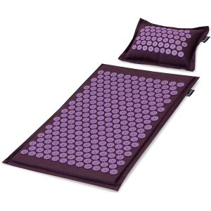 China 75*42cm PVC Massage Acupressure Yoga Mat Green Eco Friendly wholesale