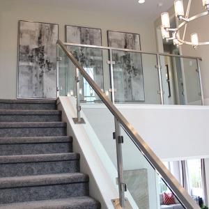 China Aluminum Stainless Steel Handrail Railing Hotel Villa House Stair Handrail wholesale