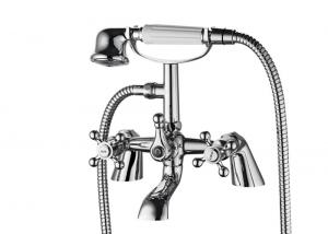 China Ceramic Valve Wall Mounted Bath Mixer Brass Material with Diverter wholesale