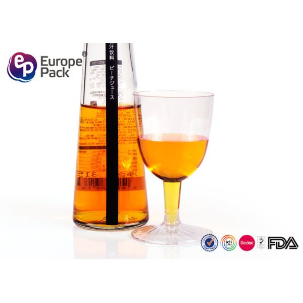 5Oz Biodegradable Clear Plastic Champagne Glasses Disposable Unbreakable