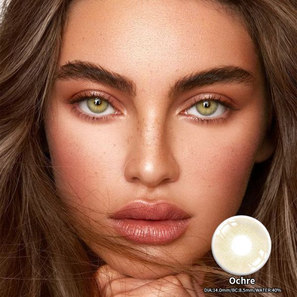 Real Colored Quartzo Natural Hazel Contact Lenses Cosplay For Brown Eyes