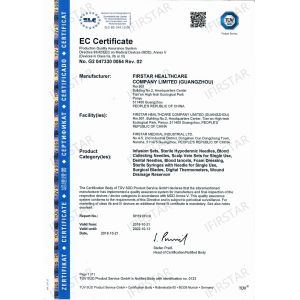 FIRSTAR HEALTHCARE COMPANY LIMITED (GUANGZHOU) Certifications
