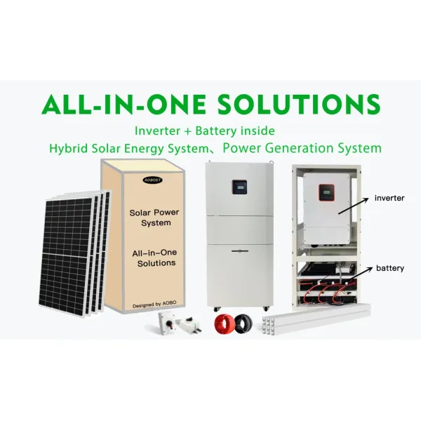 5000W Home Use Portable All in One Energy Storage 10kwh 12.5kwh Solar Power Generator Mobile PV on/off Grid Hybrid Lithium Battery Backup Solar Power Kits
