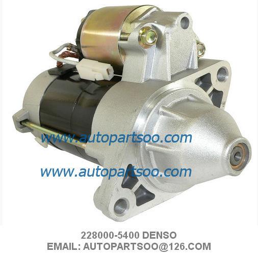 Quality Denso Starter Motor 228000-5400 WAI 18414N 12V 9Tooth 0.9kw Kubota Mower Front for sale
