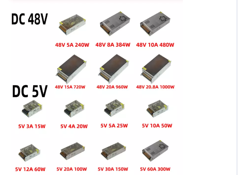 12V 24V 48V 5A 10A 15A IP43 OLP AC DC Switching Power Supply SCP
