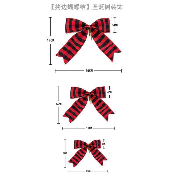 Xmas Party Christmas Gifts Accessories Ribbon Bows Ornaments Knot Decoration