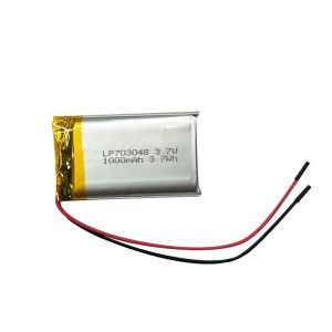 LP703048 3.7V 1000mAh Lithium Polymer Rechargeable Battery