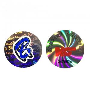 China 3D Laser Hologram Stickers Holographic Custom Logo Sticker Printed wholesale