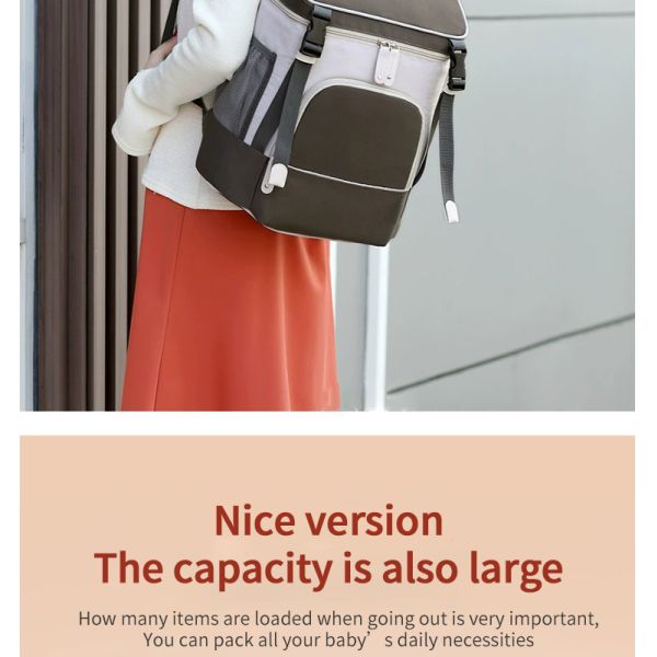 ISO9001 Softback Multifunction Travel Diaper Bag Backpack Water Resistant