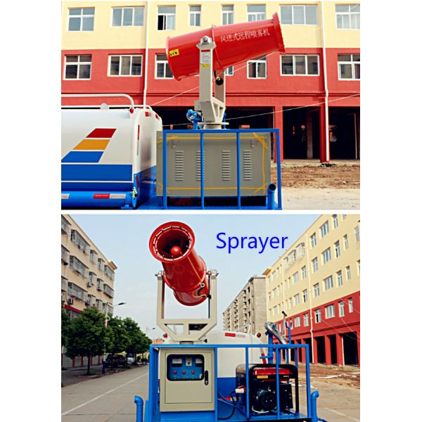 5 Ton Water Bowser Truck With Sprayer And Sprinkler 5000 Liters Spray Dust Fall Truck