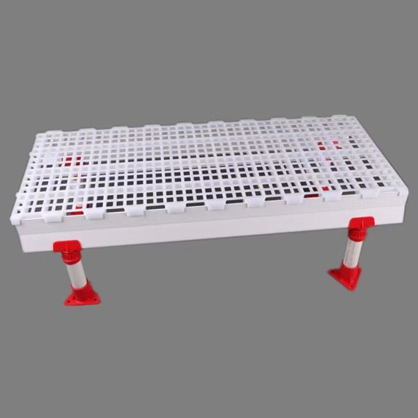 White Plastic Slatted Floor For Poultry Chicken House Floor Slats Rectangular