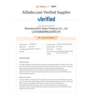 Shandong Rich Glass Products Co., Ltd Certifications